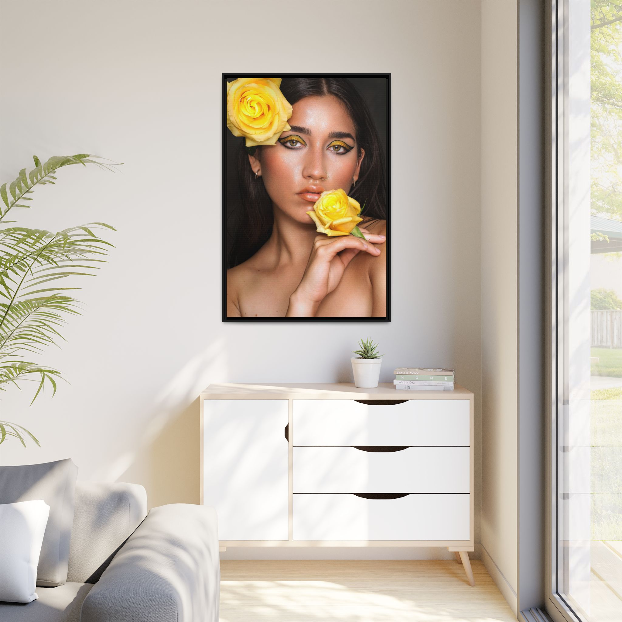 Roses No. 090 – Framed Canvas