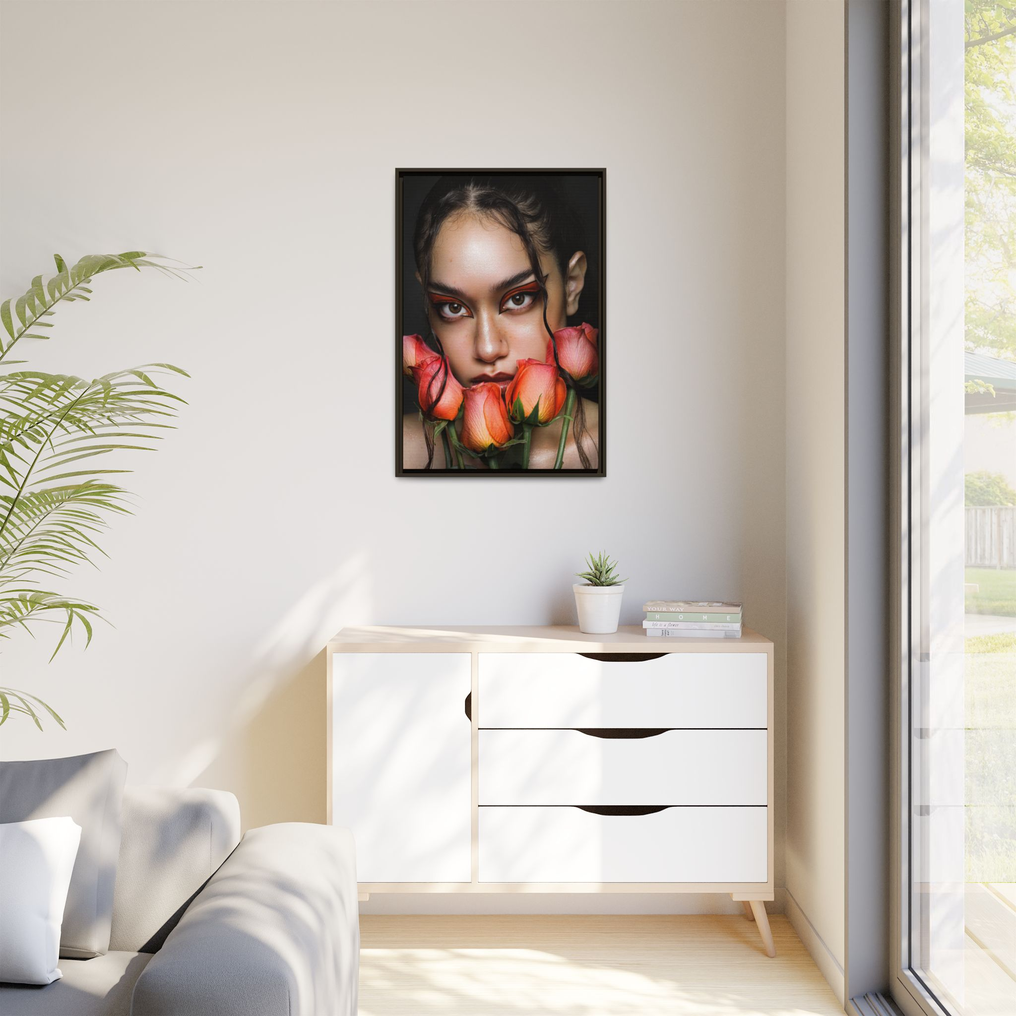 Roses No. 042 – Framed Canvas
