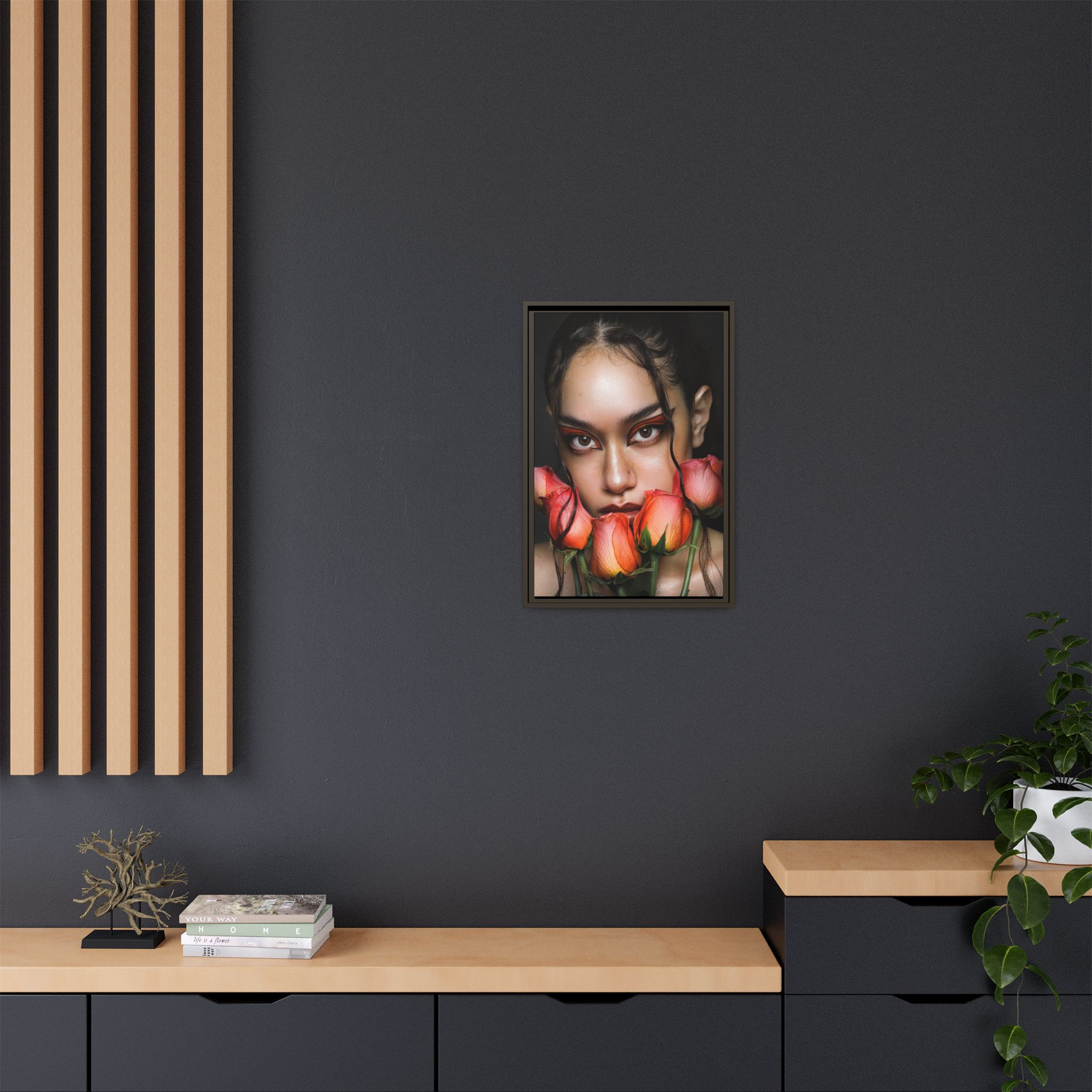 Roses No. 042 – Framed Canvas
