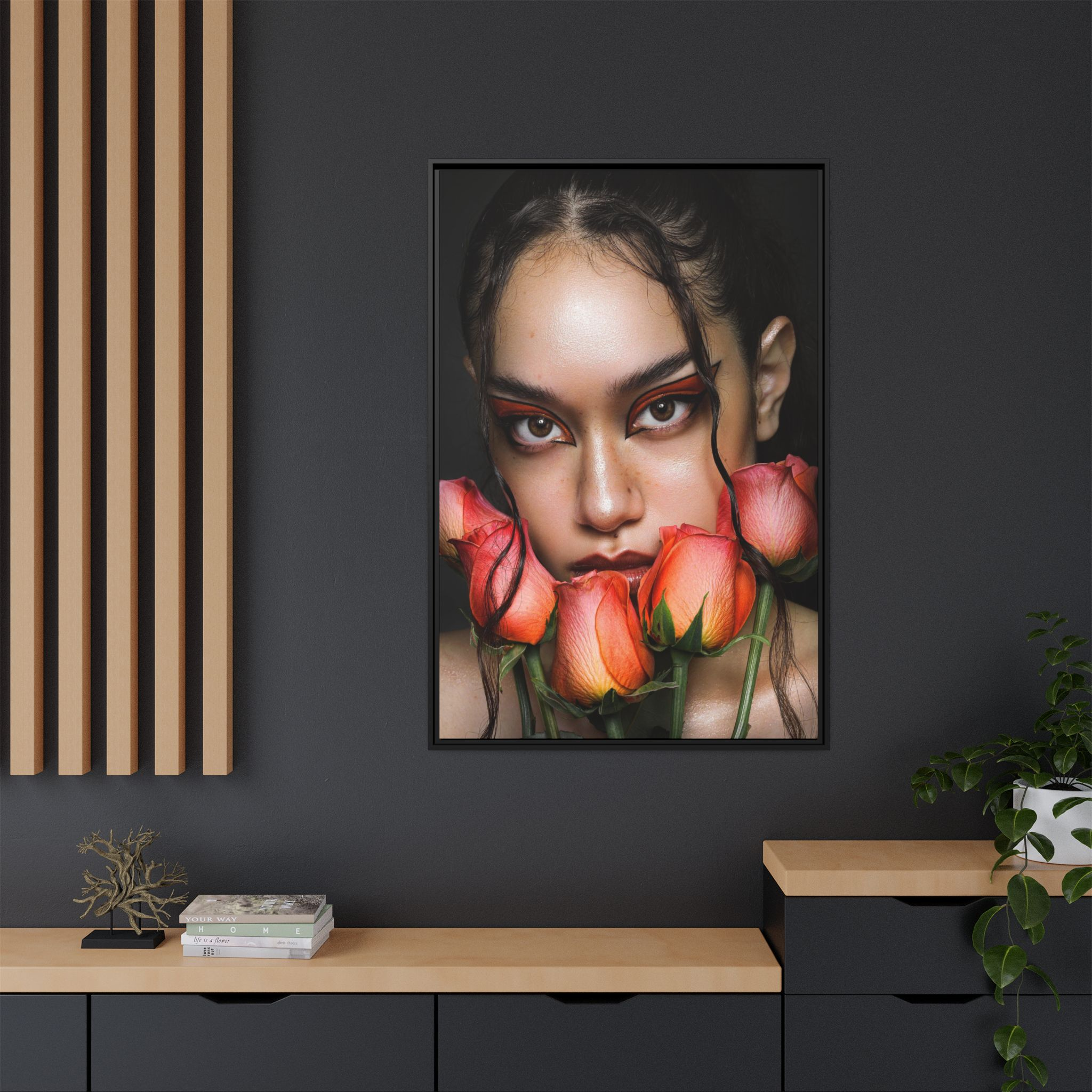 Roses No. 042 – Framed Canvas