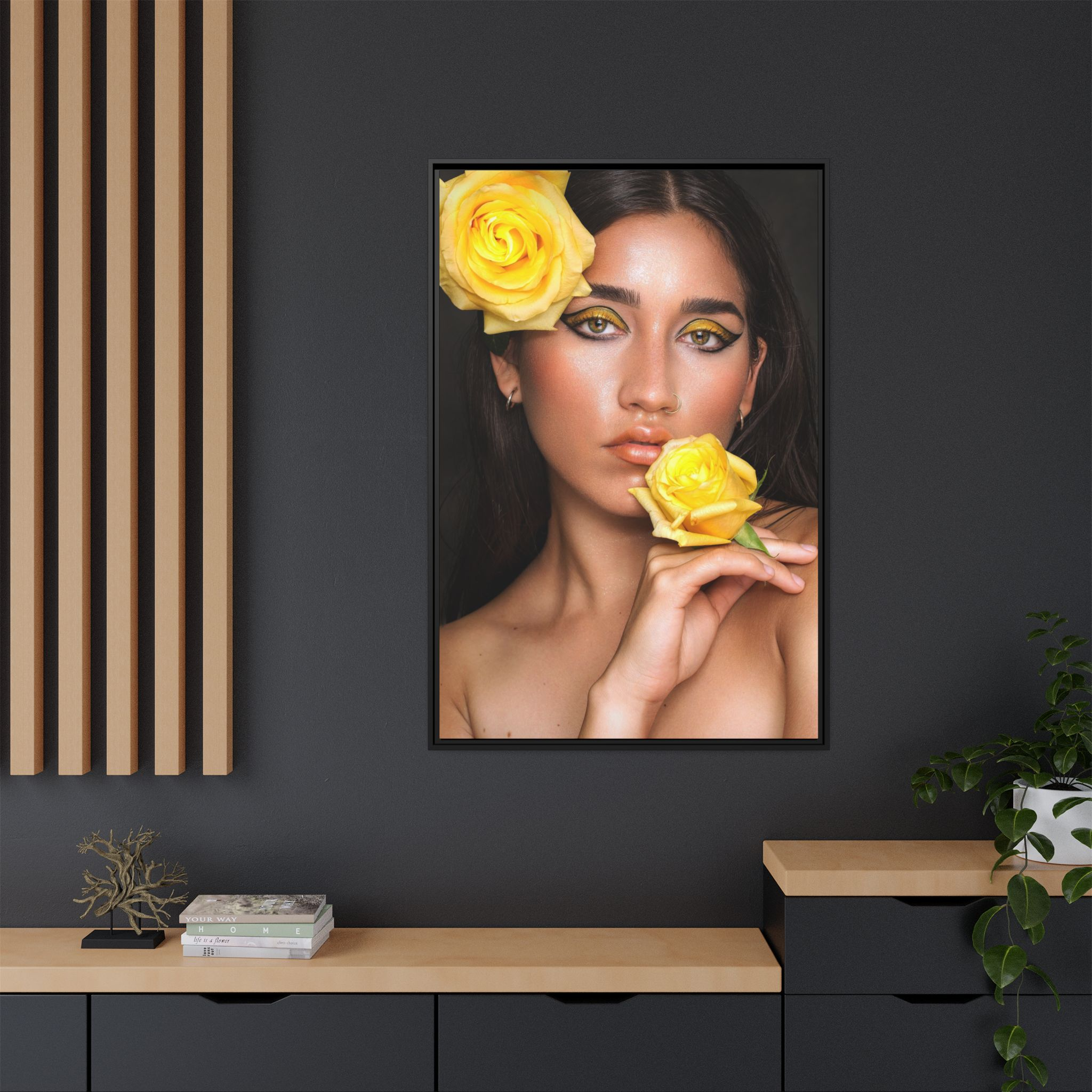 Roses No. 090 – Framed Canvas