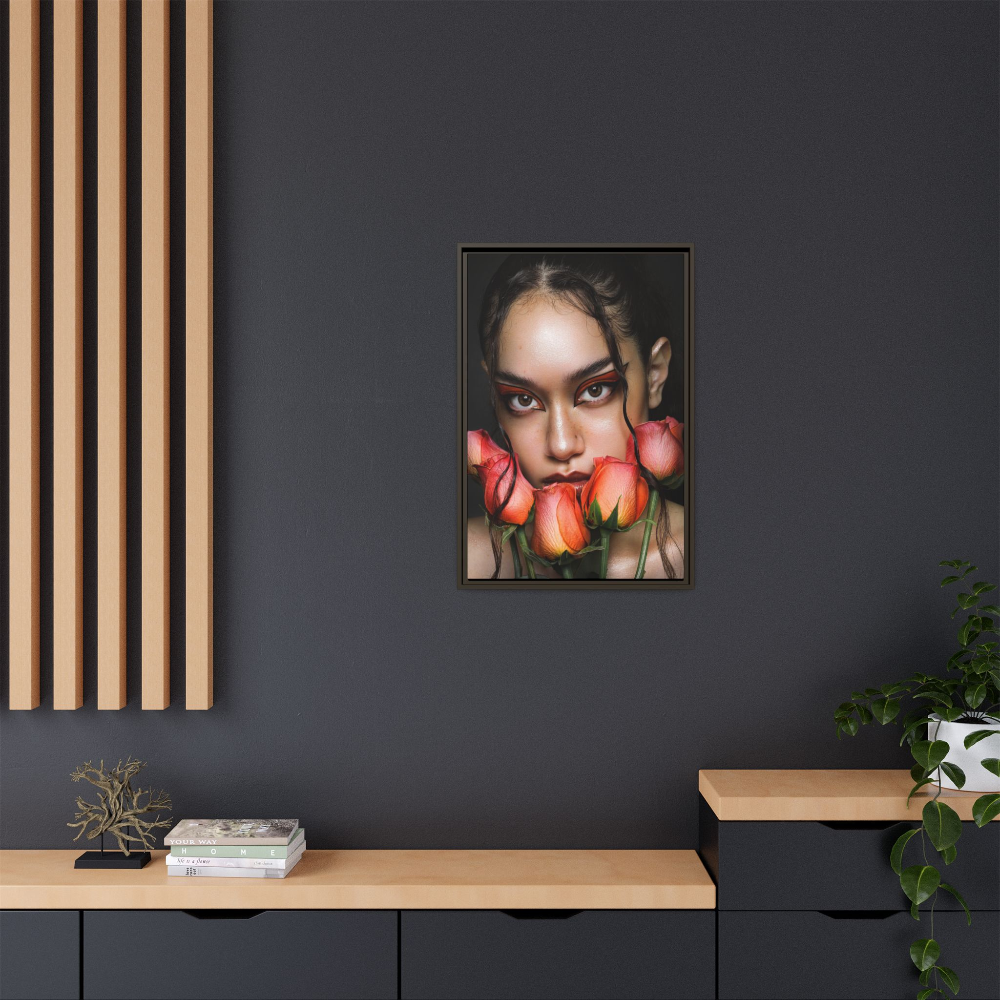 Roses No. 042 – Framed Canvas