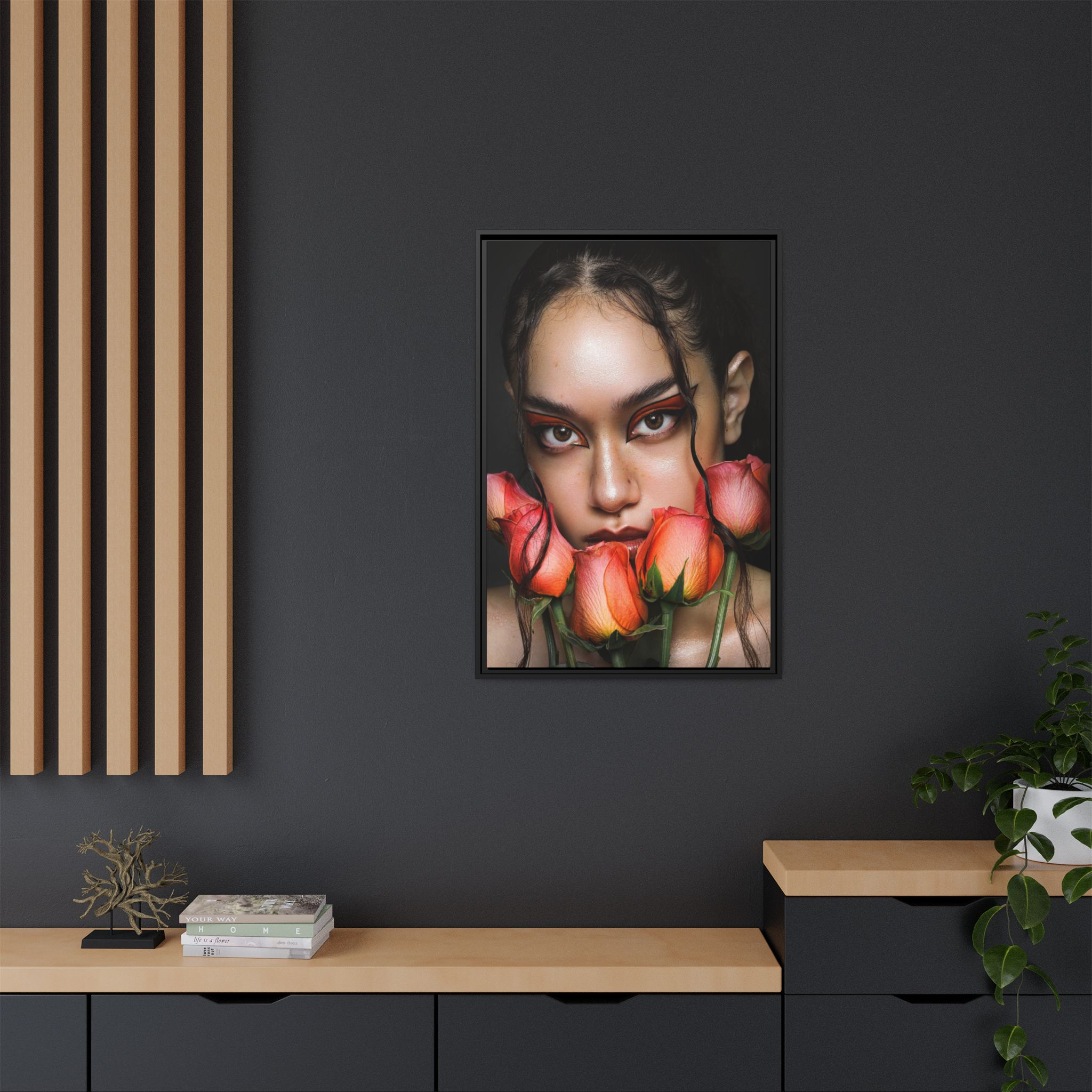 Roses No. 042 – Framed Canvas