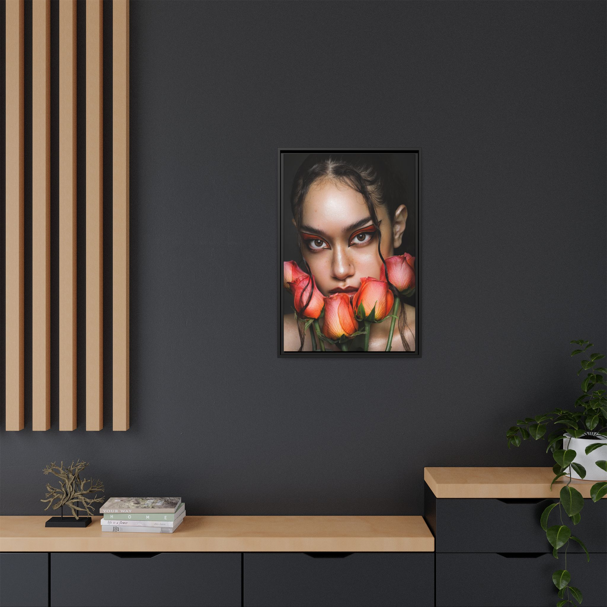 Roses No. 042 – Framed Canvas